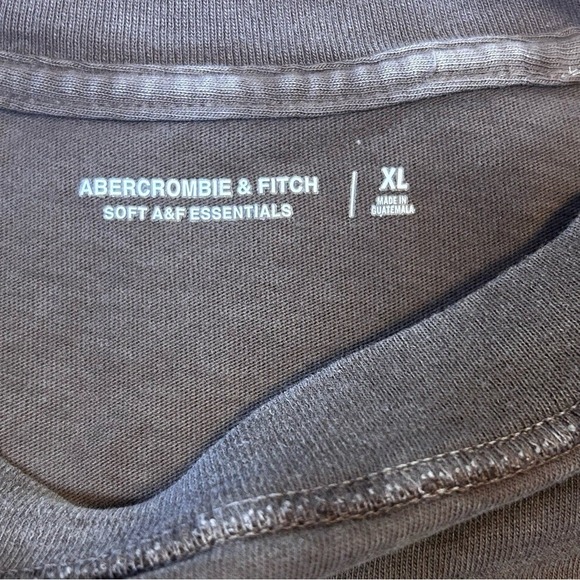 Abercrombie & Fitch Soft A&F Essentials Long Sleeve Tee Brown XL - Picture 4 of 6